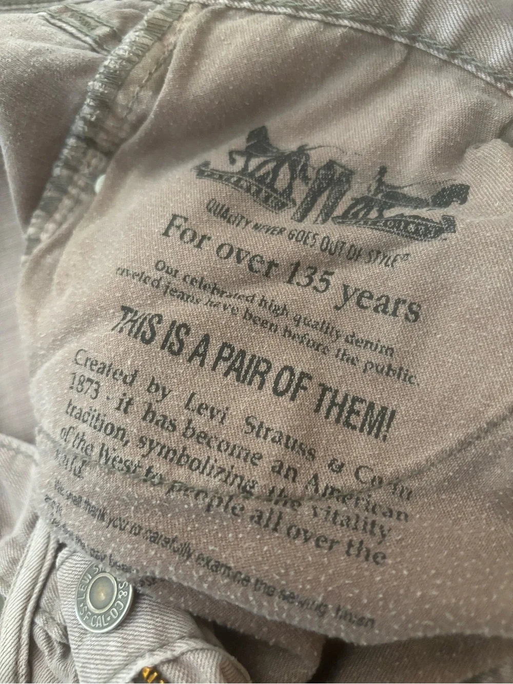 Levi's Men's Corduroy Jeans in Taupe